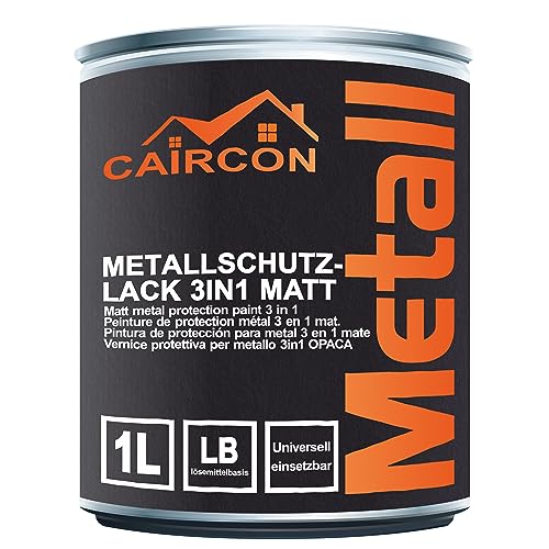 CAIRCON Metallschutzlack MATT 3in1 Metallfarbe Metalllack