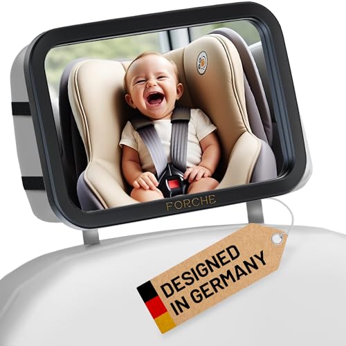 Akapola Rücksitzspiegel für Babys,Spiegel Auto 360° schwenkbar