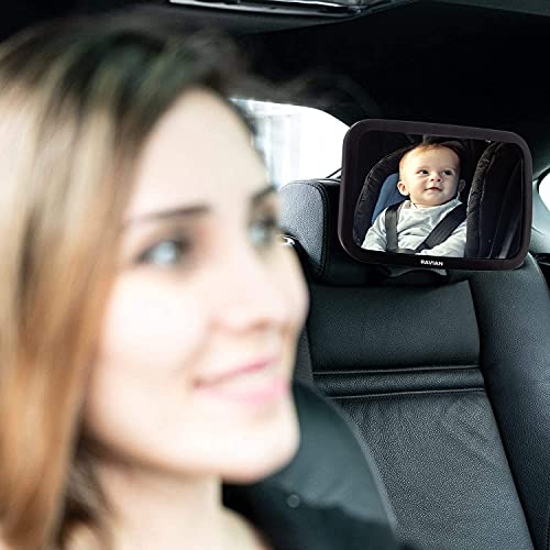 Baby Rückspiegel, Baby Monitor Rückspiegel Baby Auto Spiegel, Sicherheit Rückspiegel  Baby Auto Spiegel, Bruchsichere Glas Sicherheit Haben 360 Ro