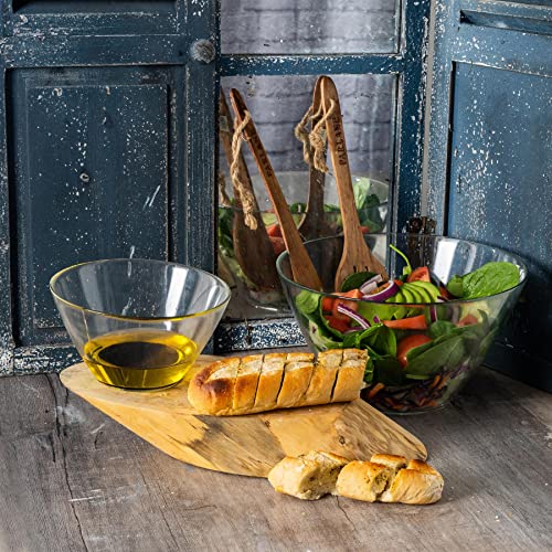 Salatschüssel im Bild: Bormioli Rocco Basisglas Küche Mischschüssel Set