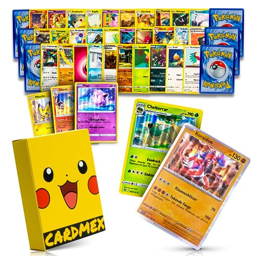 CARDMEX 50 original Pokemon Karten Set in deutsch 
