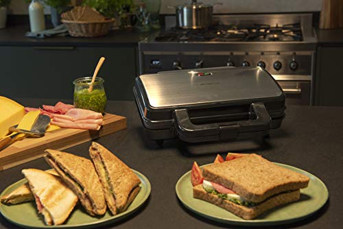 Sandwichmaker im Bild: Emerio XXL Sandwichtoaster für alle Toastgrößen geeignet