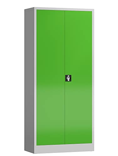 Lüllmann Aktenschrank Metallschrank abschließbar mit 2 Türen