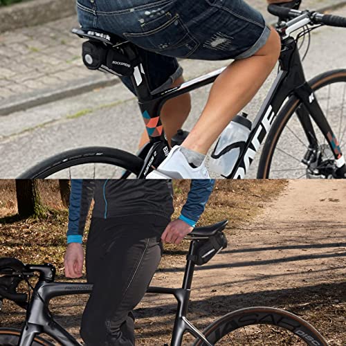 Fahrrad Satteltasche Fahrrad Sitztasche Fahrrad Sitztasche Radfahren  Sitztasche unter Sitztasche Mini Satteltasche (schwarz)
