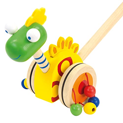Bino world of toys Schiebelaufrad Dinosaurier Holzspielzeug Schiebe