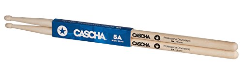 CASCHA Professional Schlagzeugsticks 5A robuste Ahorn