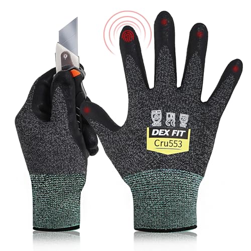 Schnittschutzhandschuhe unserer Wahl: DEX FIT Level 5 Cut Schnittfeste Handschuhe Cru553
