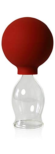 Lauschaer Glas Schröpfglas mit Saugball 30mm zum professionellen