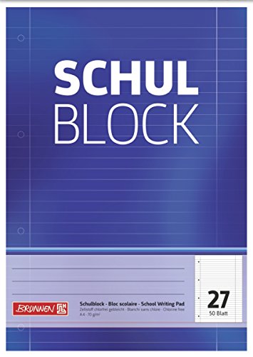 Brunnen Schulblock A4 Lin27 50Bl (1052527)