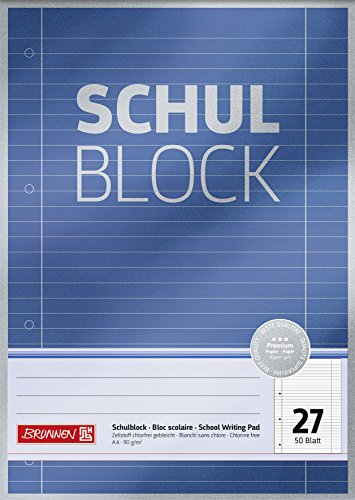 Brunnen Schulblock / Notizblock Premium
