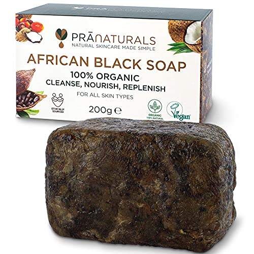 PraNaturals Organisch Afrikanische Schwarze Seife 200g