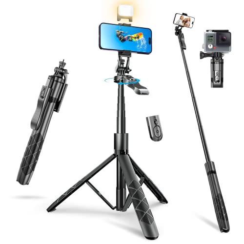 Wurycia Selfie Stick Stativ mit Licht