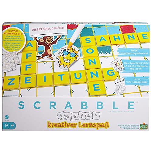 Mattel Games HCK86 - Scrabble Junior Kids Kreuzworträtsel