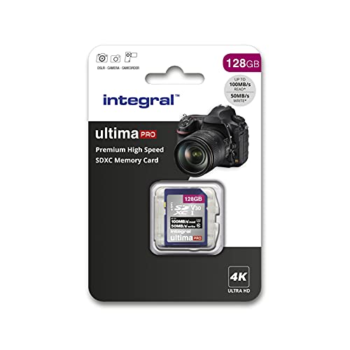 Integral 128 GB SD-Karte 4K Ultra-HD-Video Premium
