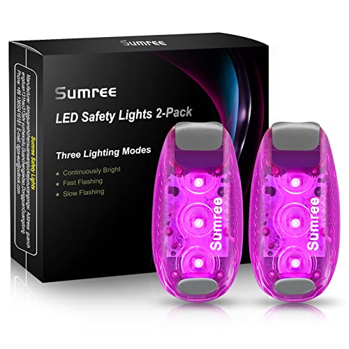 Cresbel LED Blinklicht Schulranzen - 4 Stück Sicherheitslicht