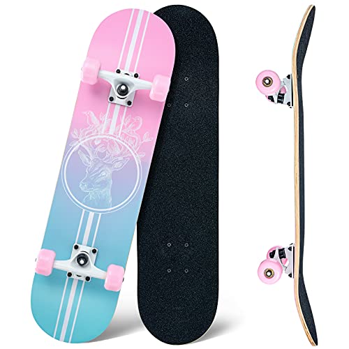 CLYCTIP Skateboard, 31 x 8 Zoll