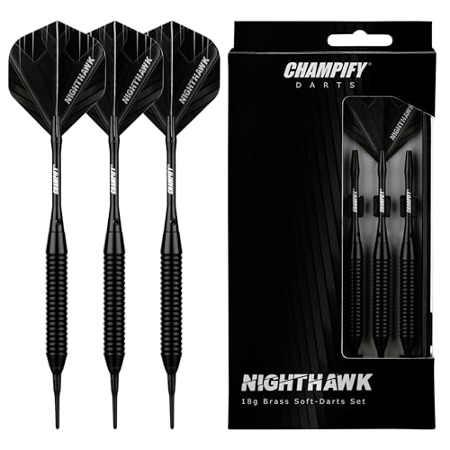 Champify 18g Brass Soft-Darts Set “Nighthawk”
