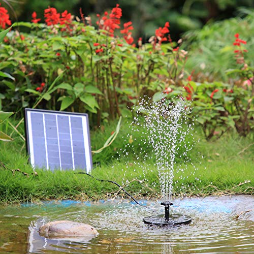 Solarbrunnen für Garten im Bild: AISITIN 6.5W Solar Springbrunnen