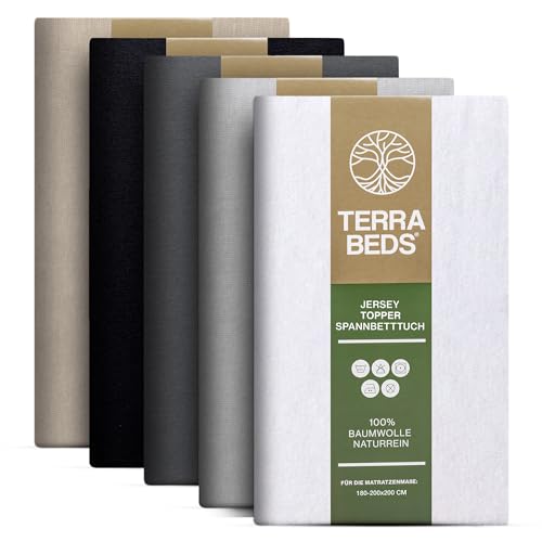 Terra Beds Premium Topper Spannbettlaken 180x200 cm