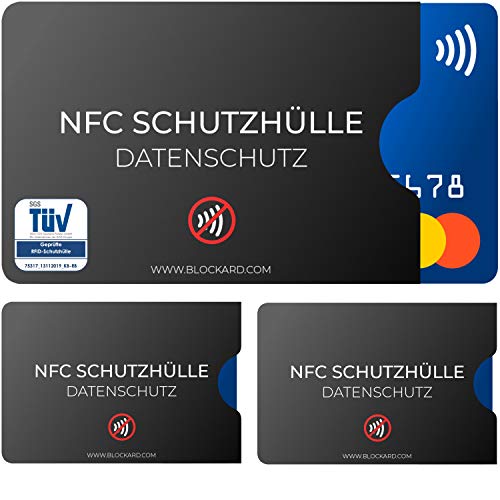 BLOCKARD TÜV geprüfte NFC Schutzhülle (3 Stück)