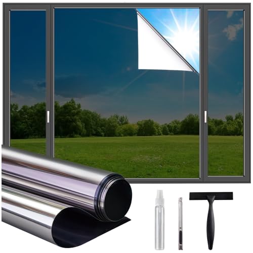 Spiegel-Sichtschutzfolie silber 150 x 90 cm