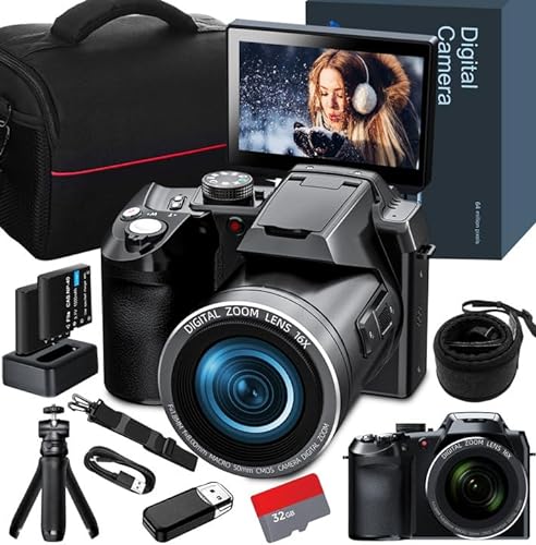 Monitech 64MP Digitalkamera für Fotografie und Video