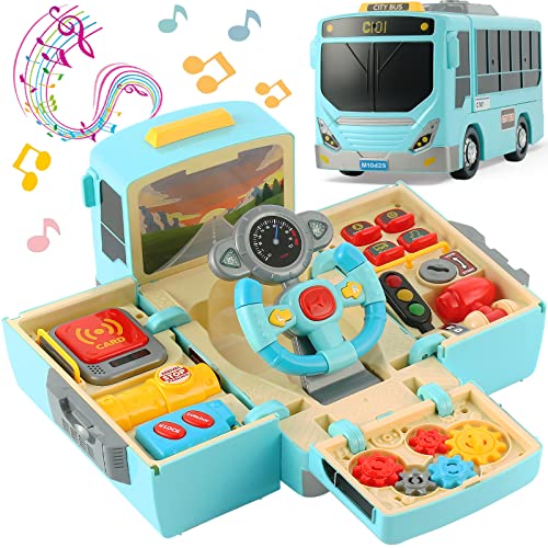HONGTUO Bus Spielzeug mit Ton und Licht