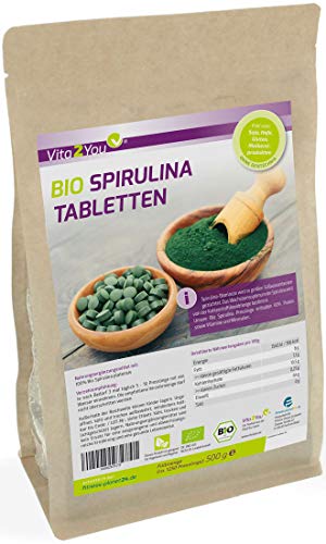 Vita2You Bio Spirulina Tabletten 500g