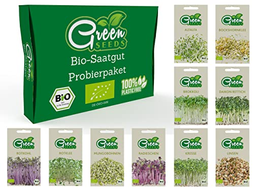 Green SEEDS BIO Keimsorten Probierset Sprossen Samen