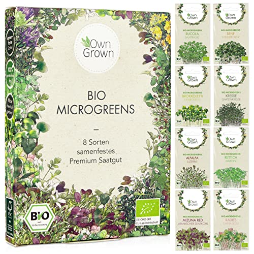 OwnGrown Microgreens Samen Set: 8 Sorten