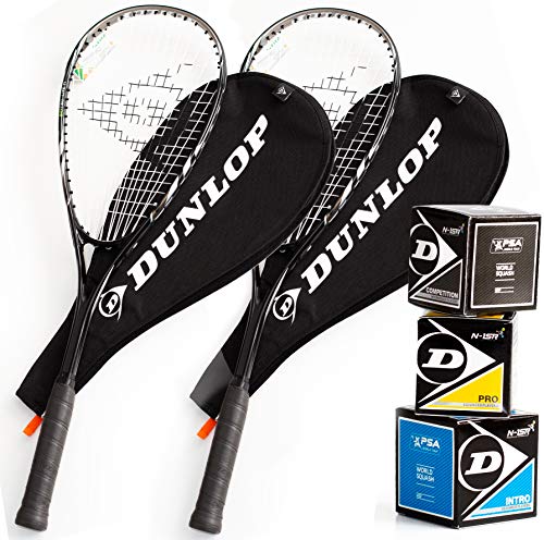 Dunlop Squashset: 2X Squashschläger