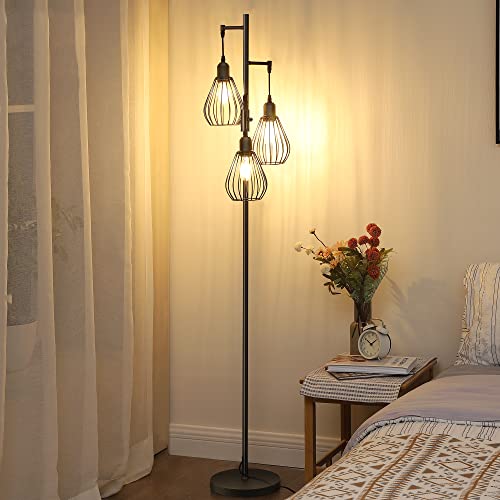 Standleuchte im Bild: EDISHINE Stehlampe Wohnzimmer 166cm