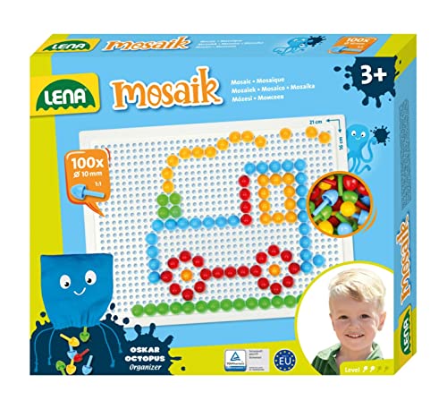 Lena 35623 - Mosaik Steckspiel Set