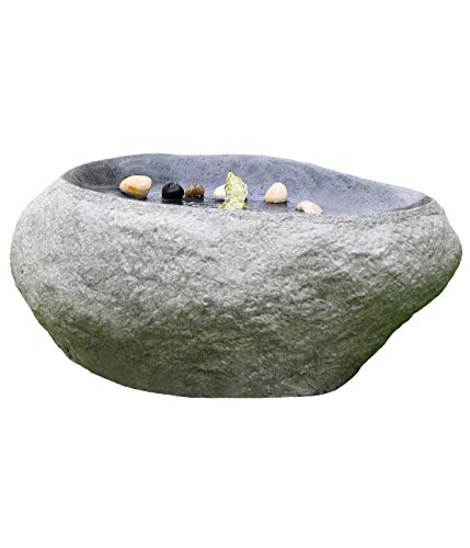 Dehner Gartenbrunnen Rock mit LED Beleuchtung