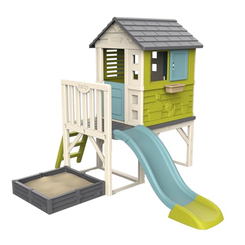 Smoby Stelzenhaus - Spielhaus mit Rutsche & Sandkasten