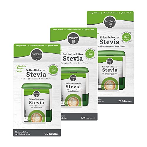 borchers 3 x Stevia Süßstofftabletten