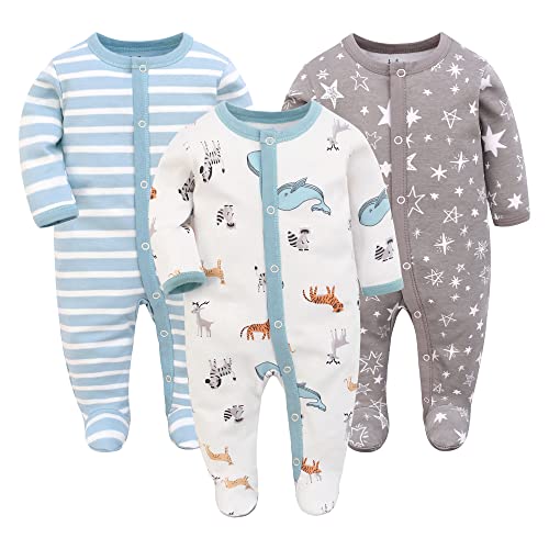 Miracle Baby 3PCS Baby Schlafstrampler Babychlafanzug Babyschlafsack