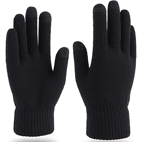 Hyinphon Handschuhe Herren Damen Touchscreen Strickhandschuhe