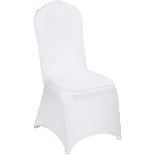 VEVOR Stuhlhussen Weiß für Hochzeiten