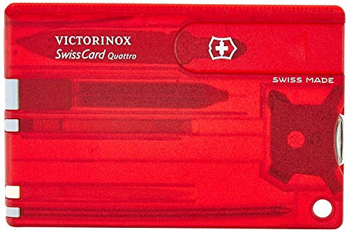 Victorinox Taschenwerkzeug SwissCard QUATTRO Rubin transparent