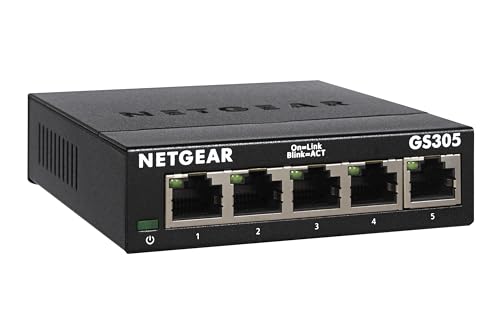 Netgear GS305 LAN Switch 5 Port Netzwerk Switch
