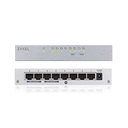 ZYXEL 8-port Desktop Gigabit Ethernet Switch