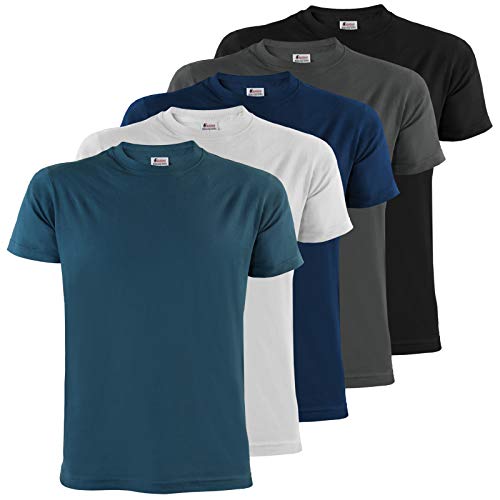 ALPIDEX Herren T-Shirts 5er Set Rundhals