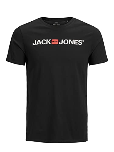JACK & JONES Herren T-Shirt JJECorp Logo Tee 12137126 Black XL