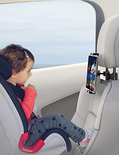 Tablet-Halter Auto Kopfstütze, Universal ausziehbare Auto Kopfstütze  Halterung unterstützt kompatibel Wi