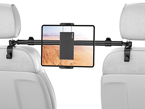 ELZO Tablet Halterung Auto, Tablethalterungen Auto - Ausziehbare KFZ Tablet  Halter Kopfstütze, 360° Drehung Tablet Autohalterung für iPad