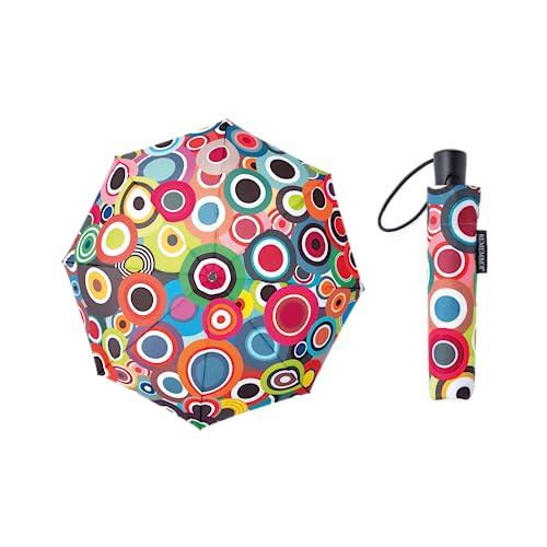 Remember Regenschirm farbenfroher Taschenschirm Rondo