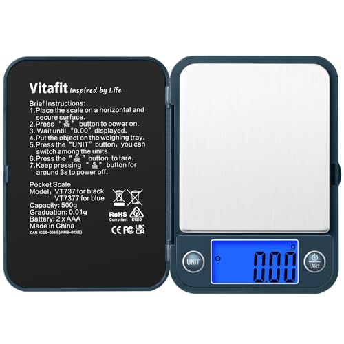 Vitafit 500g/0,01g Digitale Taschenwaage