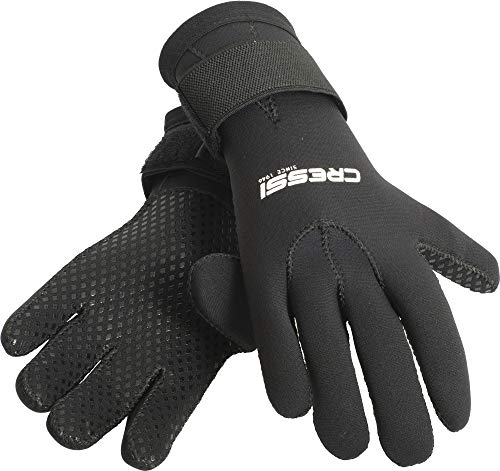 Cressi Black Neoprene Gloves Resilient 3mm