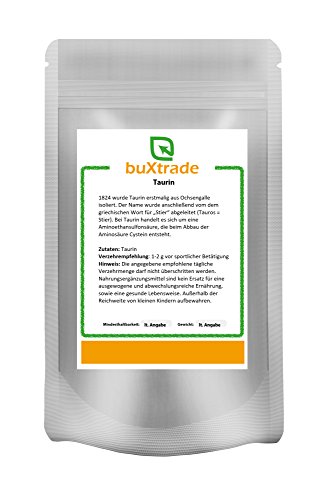 Buxtrade 1 kg Taurin – rein/ohne Zusatzstoffe